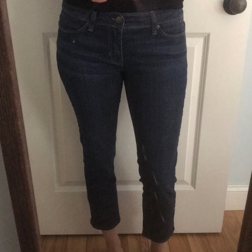 Gap jeans with zipper ankles